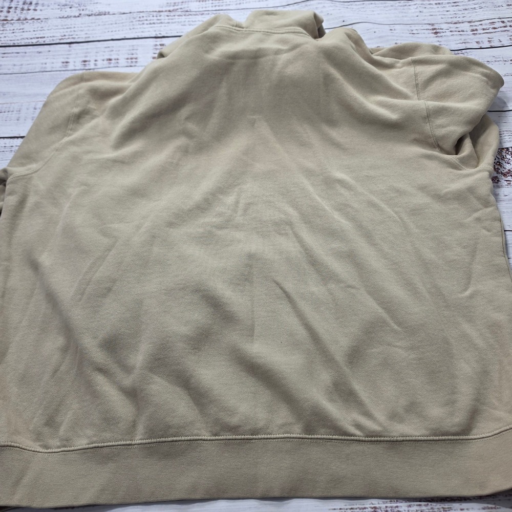 Huk Performance Fishing Hoodie Mens XL Tan Khaki Excellent Logo Sweatshirt - Picture 4 of 9